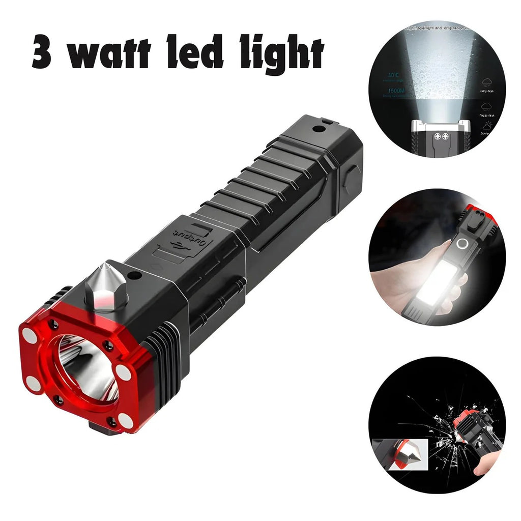 Rechargeable LED Torch with COB Light