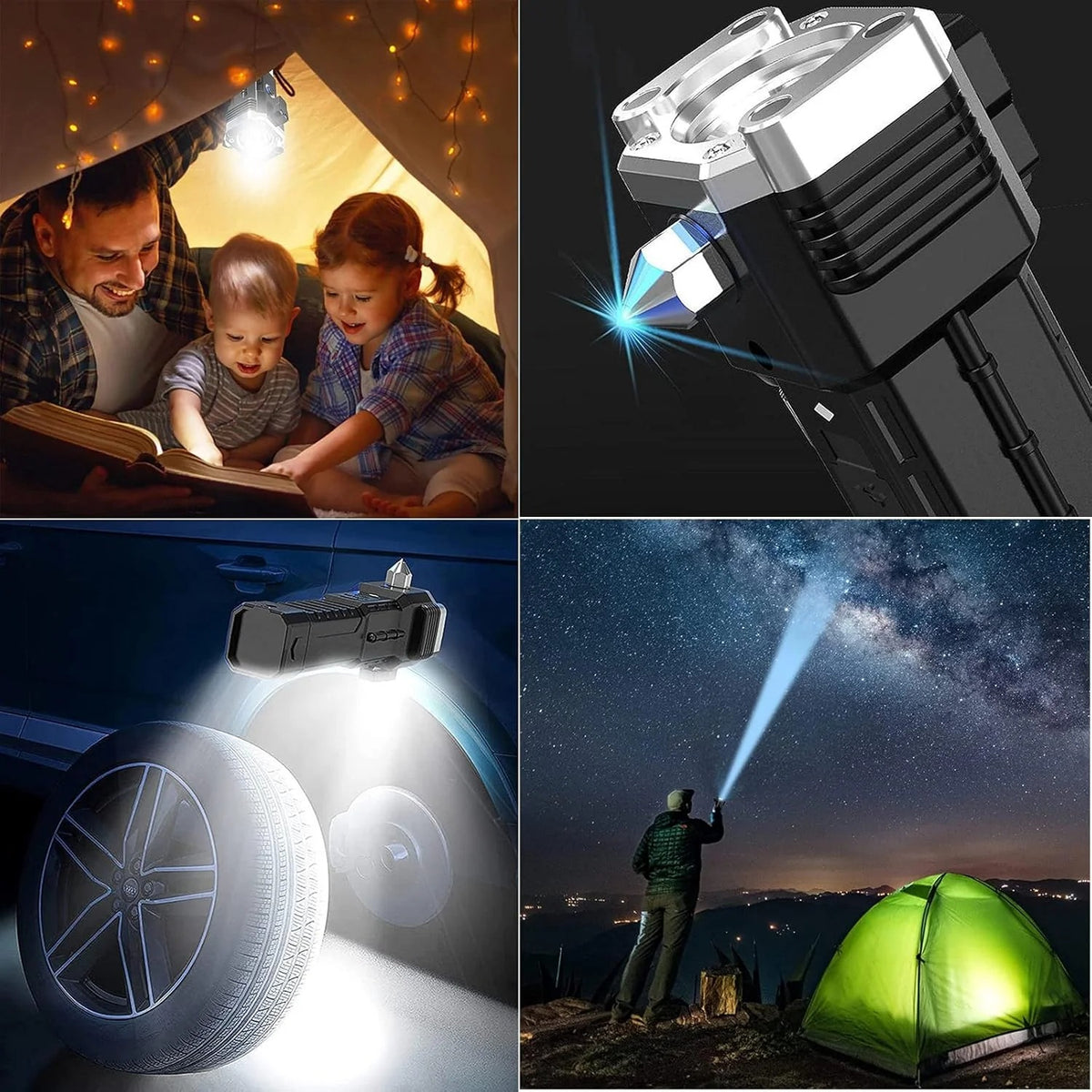 Rechargeable LED Torch with COB Light