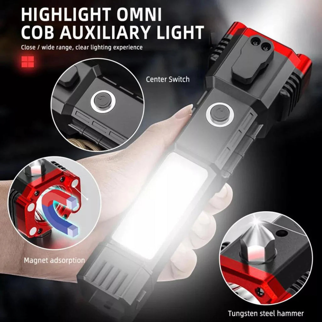 Rechargeable LED Torch with COB Light