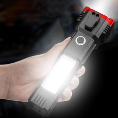 Rechargeable LED Torch with COB Light