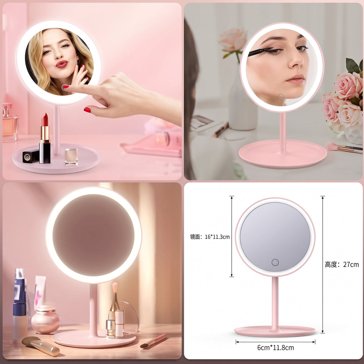 Portable LED Makeup Mirror