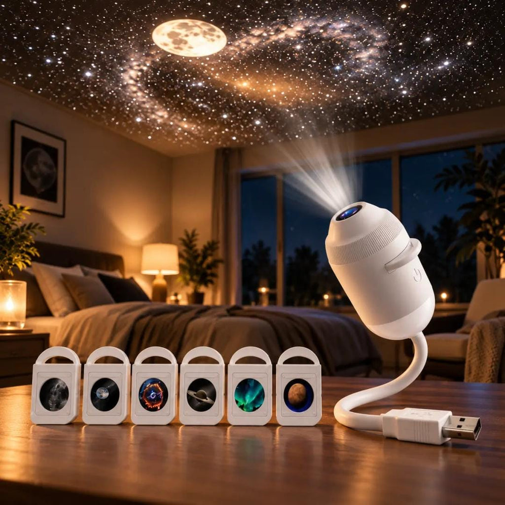 6-in-1 USB Galaxy Star Projector