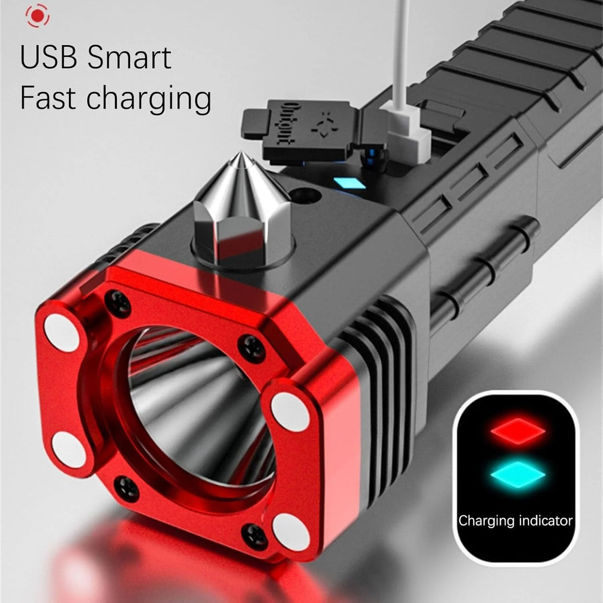 Rechargeable LED Torch with COB Light