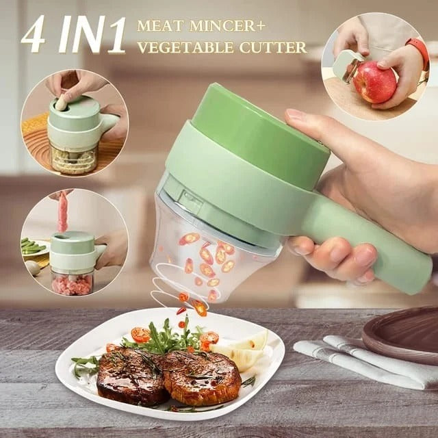 4-in-1 Rechargeable Electric Kitchen Chopper